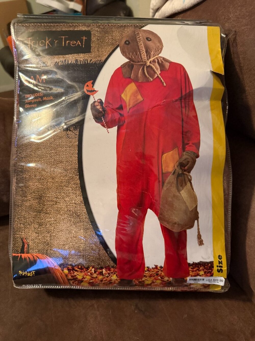 Spirit Halloween Trick 'r Treat Sam Adult Costume – XXL